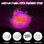 Spooky Season Neon Sign, LED Halloween Neon Light for Décor, Halloween Parties, Gift,USB Powered, Dimmable