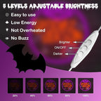 Spooky Season Neon Sign, LED Halloween Neon Light for Décor, Halloween Parties, Gift,USB Powered, Dimmable