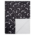 Baby Blanket for Boys Girls Super Soft Double Layer Minky with Dotted Backing Cute Cow Crib Receiving Blanket Bed Throws for Newborns Nursery Stroller Toddler 30 x 40 Inch (Halloween Bat)