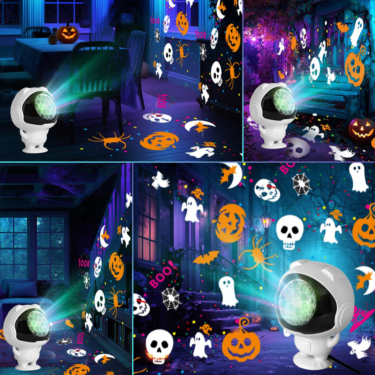 Halloween Projector Lights Outdoor/Indoor, Led Lights Projector for Halloween Decorations, Holiday Projector for Halloween Party,Newly Upgraded Halloween Indoor for Home，Halloween Gift