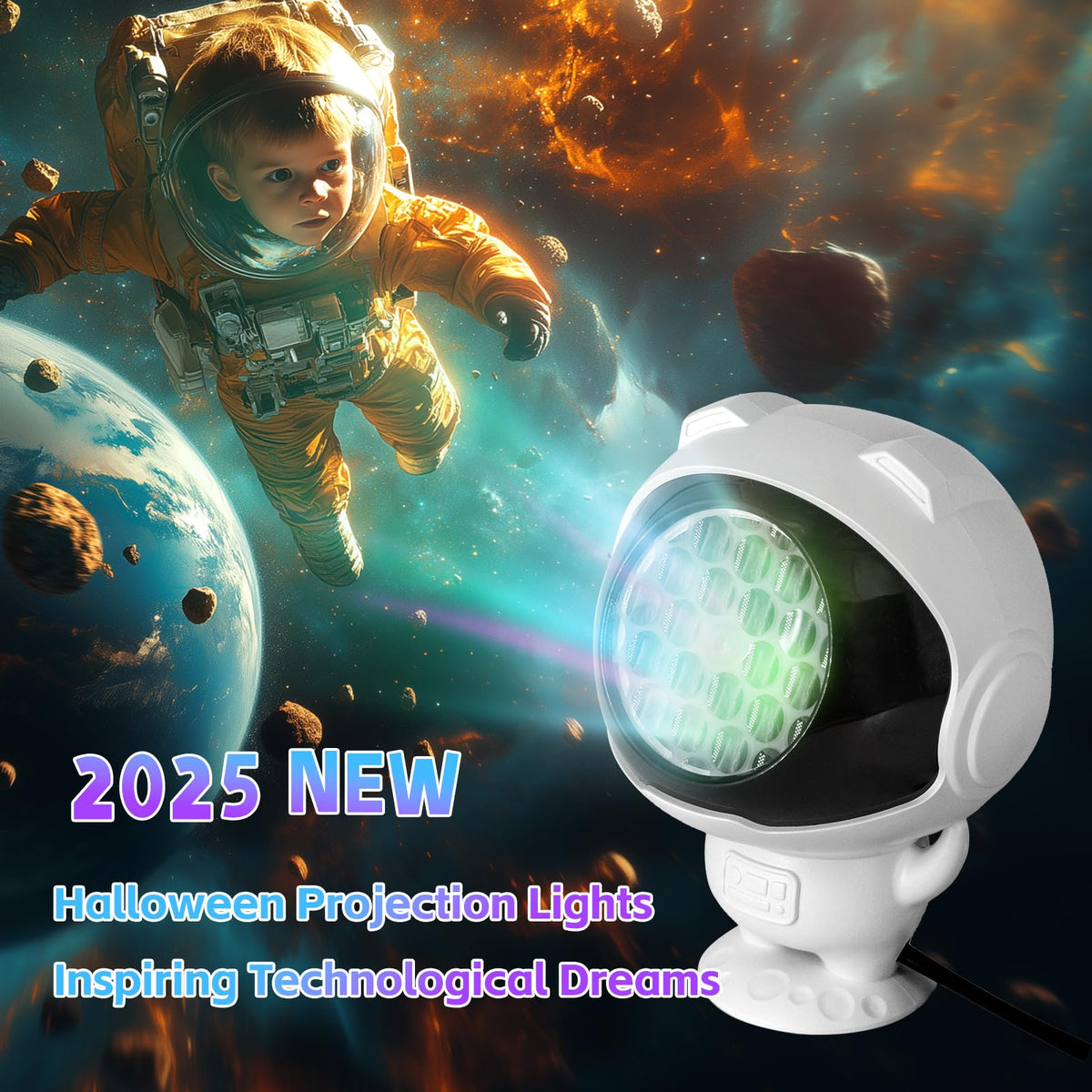 Halloween Projector Lights Outdoor/Indoor, Led Lights Projector for Halloween Decorations, Holiday Projector for Halloween Party,Newly Upgraded Halloween Indoor for Home，Halloween Gift