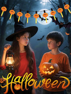 Halloween Pumpkin Bubble Lights String, 9.5Ft Orange Vintage LED Flashing Lights for Indoor Decor, Fairy Lights for Outdoor Bedroom Porch House Fall Party Decorations