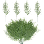 Alpurple 40 PCS Artificial Pine Leaves Branches-13.7 Inches Fake Greenery Pine Sprigs-Faux Picks for DIY Garland Wreath Christmas Embellishing and Home Garden Decoration (40PCS)
