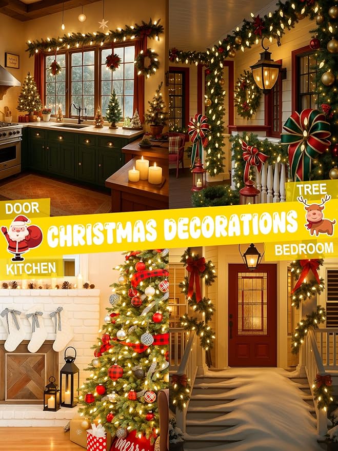 Upgraded 250 LED C6 Connectable Warm White Christmas String Lights, 82FT Waterproof Christmas Twinkle Light Outdoor, Plug in Fairy Lights Indoor with 13 Modes & Timer for Christmas Tree Decorations