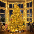 JMEXSUSS 168FT 600 LED Christmas Lights Outdoor Waterproof 8 Modes Warm White Christmas Tree Lights Plug in String Fairy Lights for Outside Indoor for Bedroom Wedding Party Holiday Xmas Decorations