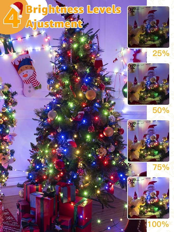 Christmas Lights 1200 LED 394 FT, Waterproof Outdoor String Lights with 8 Modes, Fairy Lights for Holiday Decor (Multicolor)