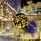 100 Counts Warm White LED Christmas Lights – 50ft 5mm White Christmas Lights Outdoor Commercial Grade Waterproof, Indoor Christmas Tree Decorations, Green Wire Mini String Lights, UL, IP:65
