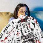 Loxezom Horror Movie Gifts Blanket 60" X 50", Halloween Christmas Birthday Gifts for Horror Movie Lovers, Scary Blanket/Merch/Birthday Party Decorations, Scary Movie Blanket