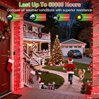 1500LED Christmas Lights Outdoor Use, 470ft 12 Modes Red LED String Lights with Timer Dimmable, Waterproof Christmas Tree Lights for Xmas Patio Yard Fence Balcony Garden Party Decor Red