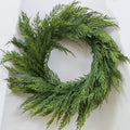 26" Cedar Pine Wreath Realistic Christmas Wreath for Front Door Walls Windows Porches Indoor Outdoor Christmas Xmas Decorations Home Decor