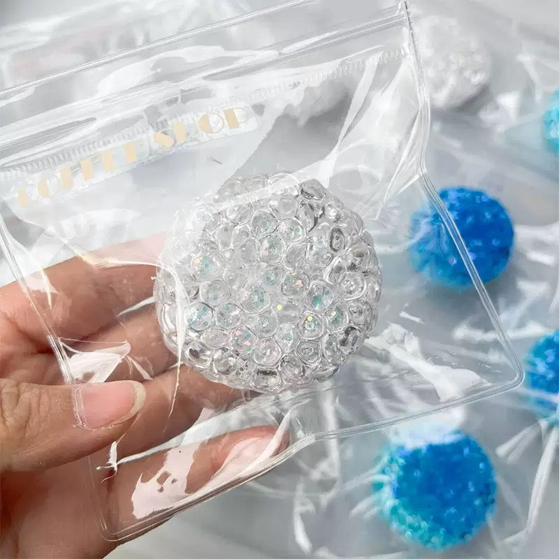 White Moonlight Ocean Stress Ball
