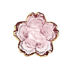 1-3Pcs Japanese Style Small Glass Plate With Golden Border Mini Seasoning Dessert Cute Style Sakura Bowl For Ice Cream Sala