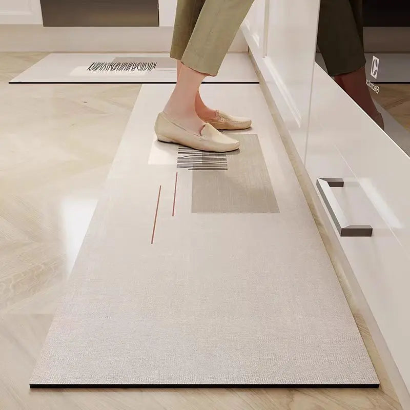 VIKAMA Kitchen Door Steps Water-Absorbing Oil-Absorbing Non-slip Foot Carpet Diatomite Bathroom Water-Absorbing Floor Mats