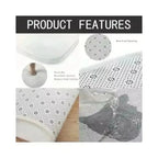 Coffee Time Quote Carpet Mat Rug Kitchen Floor Runner Home Decoration Living Room Dining Room Entrance Indoor Non Slip Design