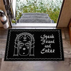 VIKAMA The Lord of the Rings Welcome Friends Doormat Halloween Home Decor Indoor Outdoor Rug RV Camping Mat