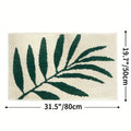 VIKAMA Green Leaf Carpet Soft Absorbent Floor Mat Bathroom Mat Toilet Door Mat Rug For Bedroom Outdoor Carpet Home Decoration