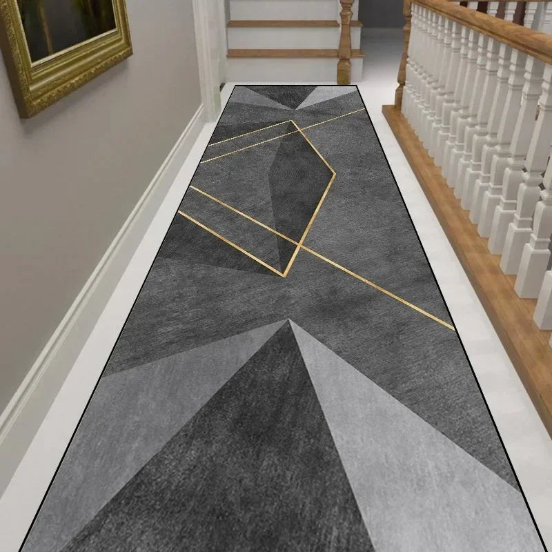 VIKAMA Modern Minimalist Corridor Carpet, Slip-Resistant Floor Covering For Corridors, Living Room Floor Mat, Home Decoration