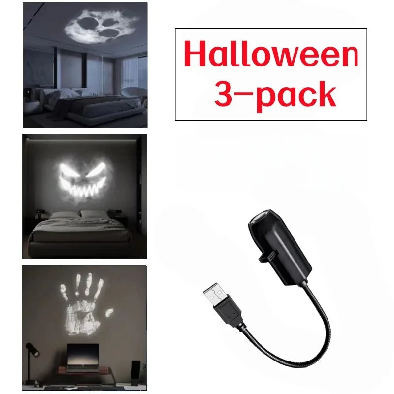 Halloween Pumpkin Ghost Skeleton String Lights