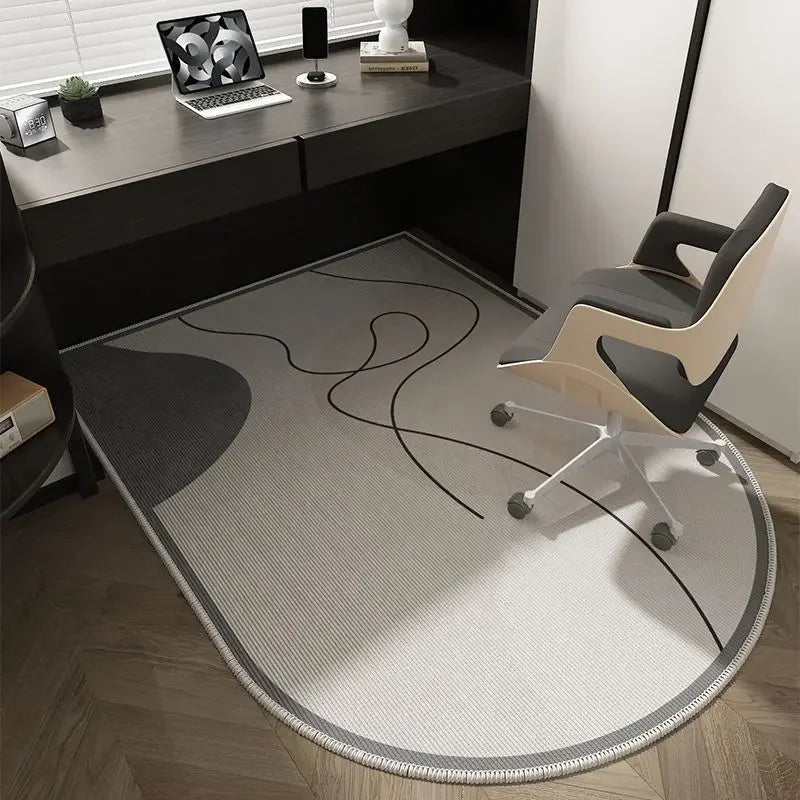 VIKAMA Computer Chair Floor Mat Luxury Office Computer Swivel Chair Floor Mat Bedroom Dresser Carpet Home Decor Hall Door Carpet