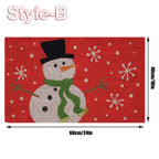 Christmas Door Mat Outdoor Welcome Mat For Front Door, Entryway Christmas Carpet, 60X40CM Inch Door Mats, Anti-Slip Rug For Home