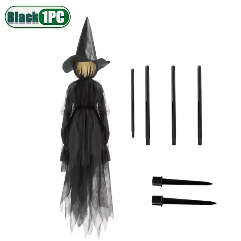Light-Up Witch Stakes Halloween Outdoor Decoration