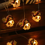Pirate Skull Halloween String Lights