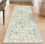 Non Slip Washable Multi Style Runner Rug Floral Retro Abstract Pattern Mat for Kitchen Hallway Corridor Home Decor Floor Carpet