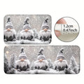 VIKAMA Christmas Carpet Snow Scene Soft Doormat Welcome Mat Shoe Bench Mat Hallway Rug Bedroom Carpet Outdoor Carpet Christmas D