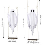 Halloween Hanging Swing Ghost with LED Lights & Remote Control