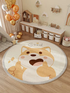 VIKAMA Household Winter New Children's Room Carpet Bedroom Bedside Rug Waterproof Swivel Chair Floor Cushion Home Decor