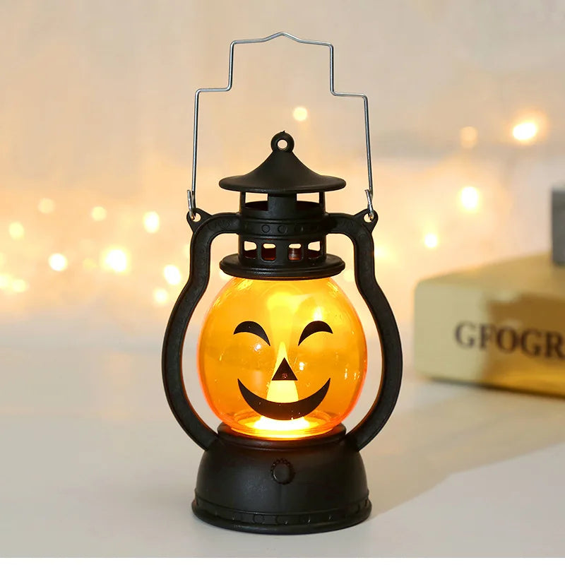 Halloween LED Hanging Pumpkin Lantern