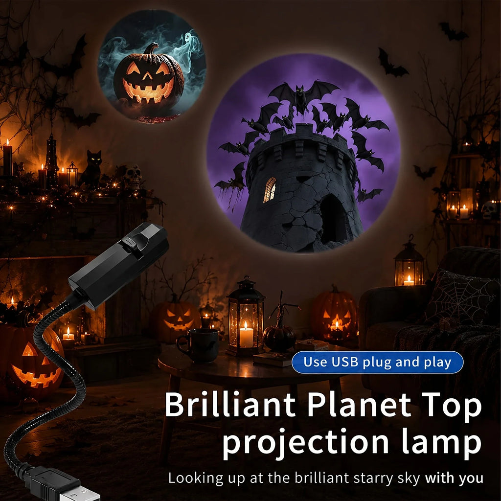 Halloween Pumpkin Ghost Skeleton String Lights