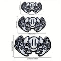 VIKAMA Creative Skull-Shaped Floor Mat Is Non-Slip And Dirt-Proof. Home Decoration Carpet In Living Rooms, Bedrooms, Entrance