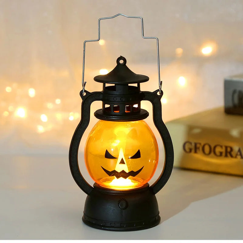 Halloween LED Hanging Pumpkin Lantern