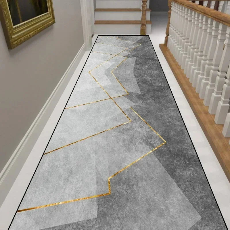 VIKAMA Modern Minimalist Corridor Carpet, Slip-Resistant Floor Covering For Corridors, Living Room Floor Mat, Home Decoration