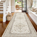 Non Slip Washable Multi Style Runner Rug Floral Retro Abstract Pattern Mat for Kitchen Hallway Corridor Home Decor Floor Carpet