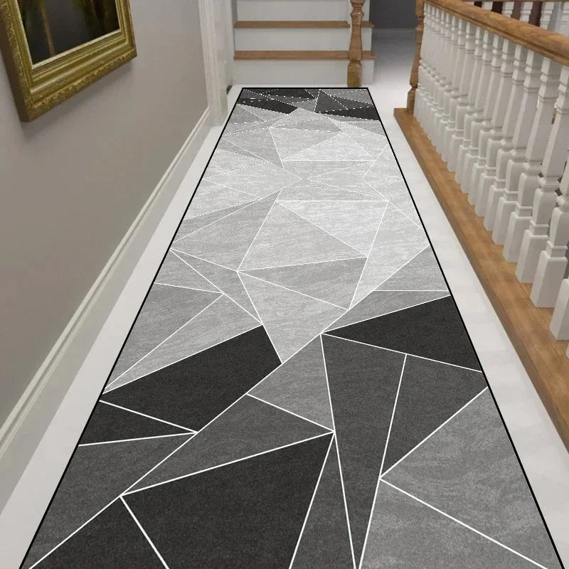 VIKAMA Modern Minimalist Corridor Carpet, Slip-Resistant Floor Covering For Corridors, Living Room Floor Mat, Home Decoration
