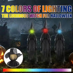 Light-Up Witch Stakes Halloween Outdoor Decoration