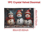Christmas Floor Mat Outdoor Carpet Christmas Decor for Home 2025 Navidad Natal Santa Claus Door Mat Xmas Ornament New Year 2026