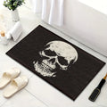 VIKAMA Halloween Horror Skull Carpet Door Mat Living Room Carpet Rug For Bedroom Black Floor Mat Anti-Fouling Dirt-Resistant