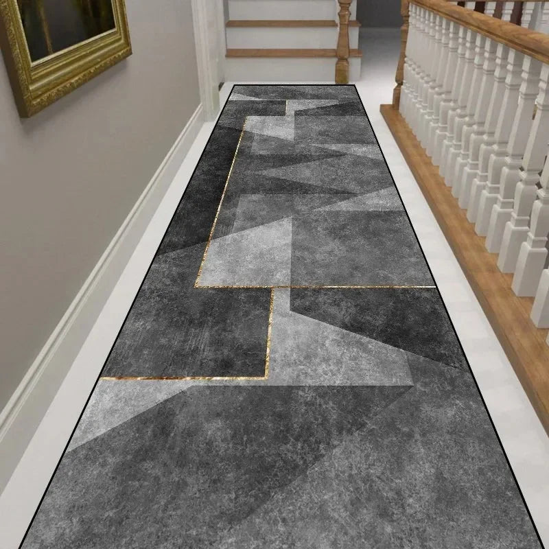 VIKAMA Modern Minimalist Corridor Carpet, Slip-Resistant Floor Covering For Corridors, Living Room Floor Mat, Home Decoration