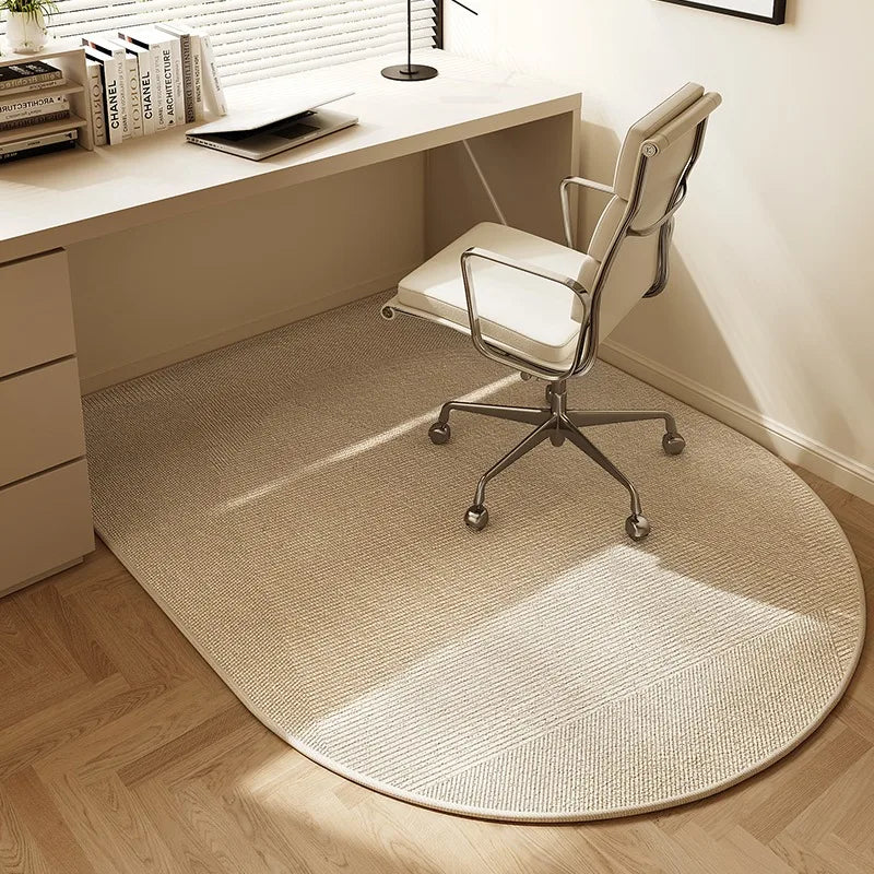 VIKAMA Chair floor mat Arched Bedroom vanity rug Modern home decor Study Playroom Swivel chair Mute rug Office desk floor mat