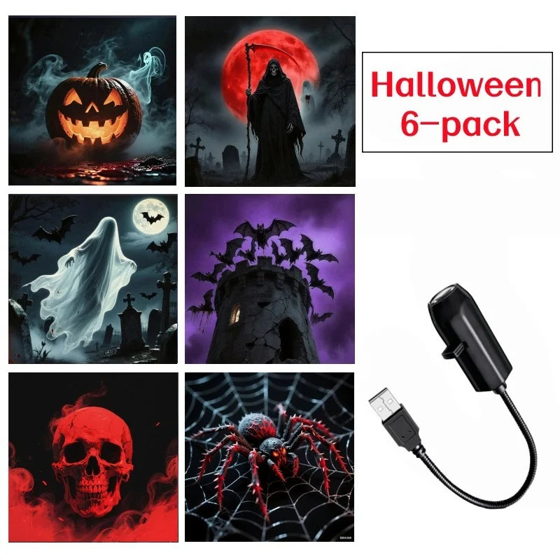 Halloween Pumpkin Ghost Skeleton String Lights