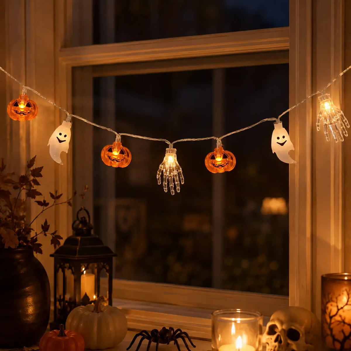 Halloween LED Pumpkin Ghost String Lights