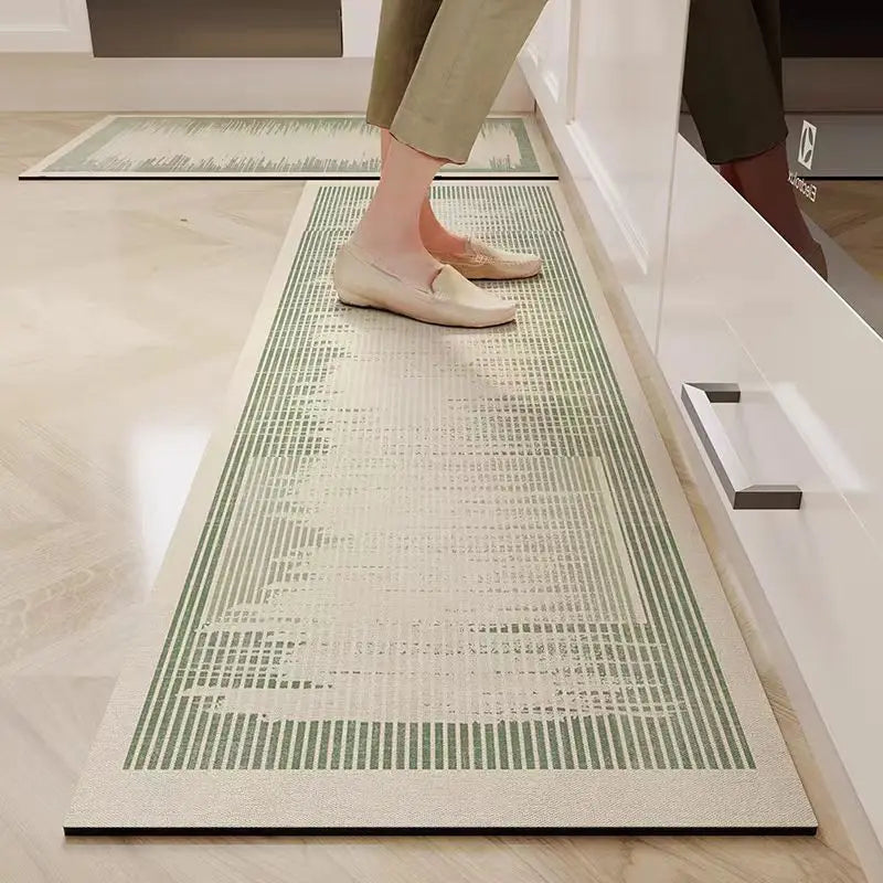 VIKAMA Kitchen Door Steps Water-Absorbing Oil-Absorbing Non-slip Foot Carpet Diatomite Bathroom Water-Absorbing Floor Mats